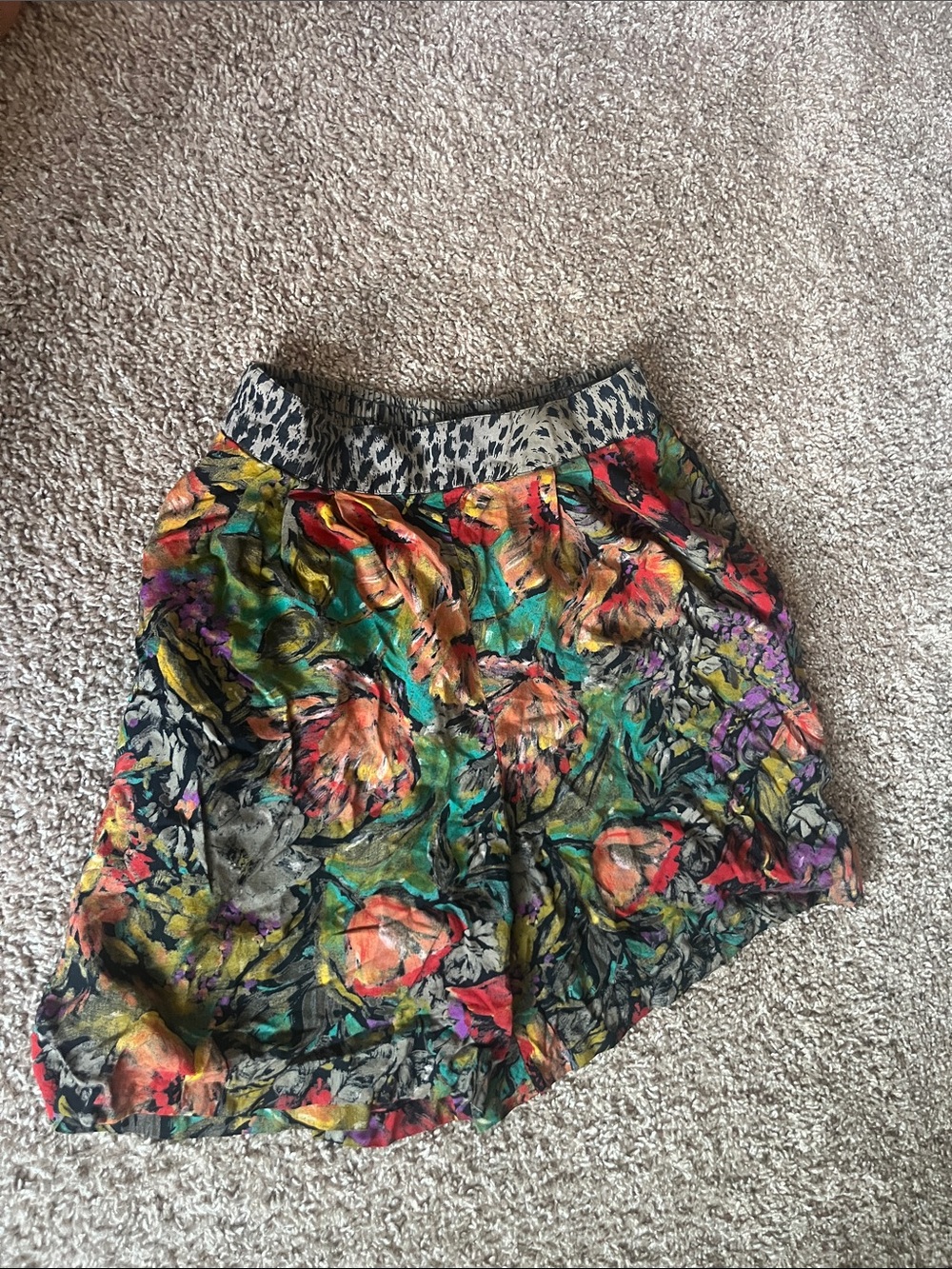 Vibrant Floral Multicolor Shorts